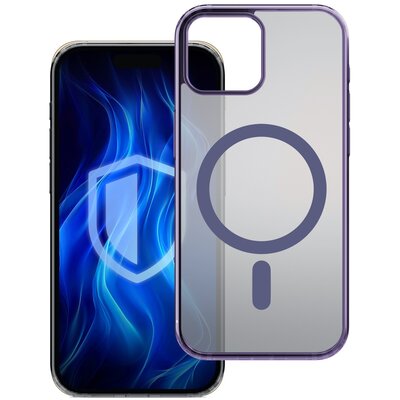 3MK Frosty MagCase iPhone 15 Plus fioletowy/purple