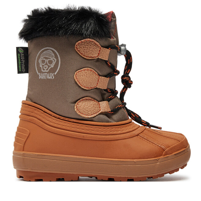 Śniegowce Boatilus Nippy 02 Sint. Leather Boot NN02 VAR.41NR Pomarańczowy