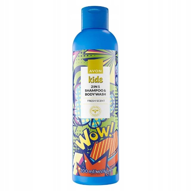 Avon Kids WOW Fresh Scent 2w1 szampon i żel pod prysznic - 200ml