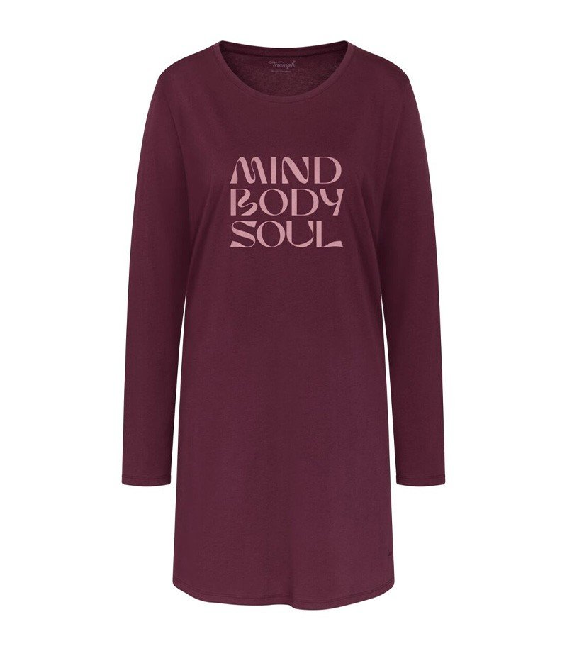 Triumph bawełniana koszula nocna 3/4 z długim rękawem Triumph Nightdresses NDK LSL X-44