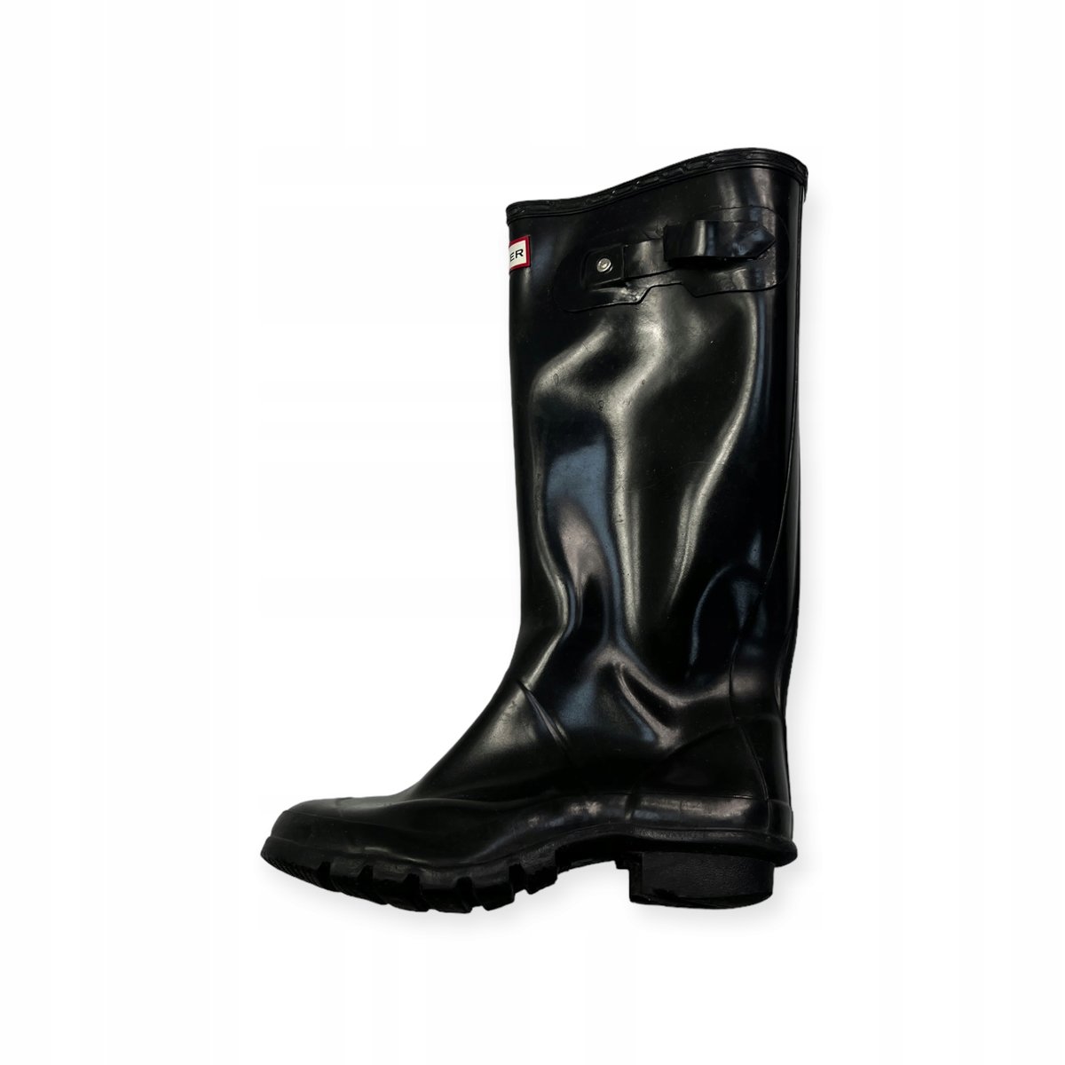 Czarne eleganckie kalosze damskie HUNTER 38