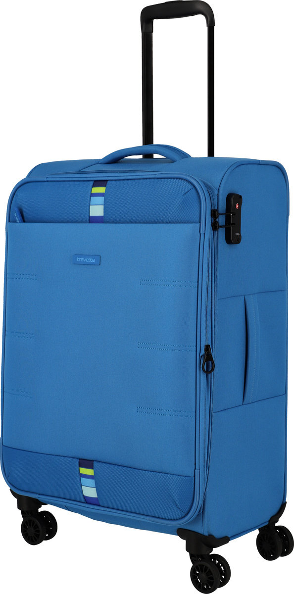 Walizka średnia Travelite Ruegen 67 cm niebieska