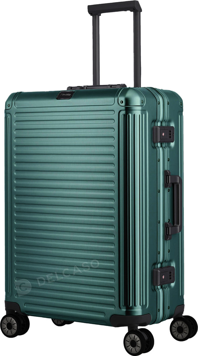 Walizka średnia Travelite Next 67cm Zielona