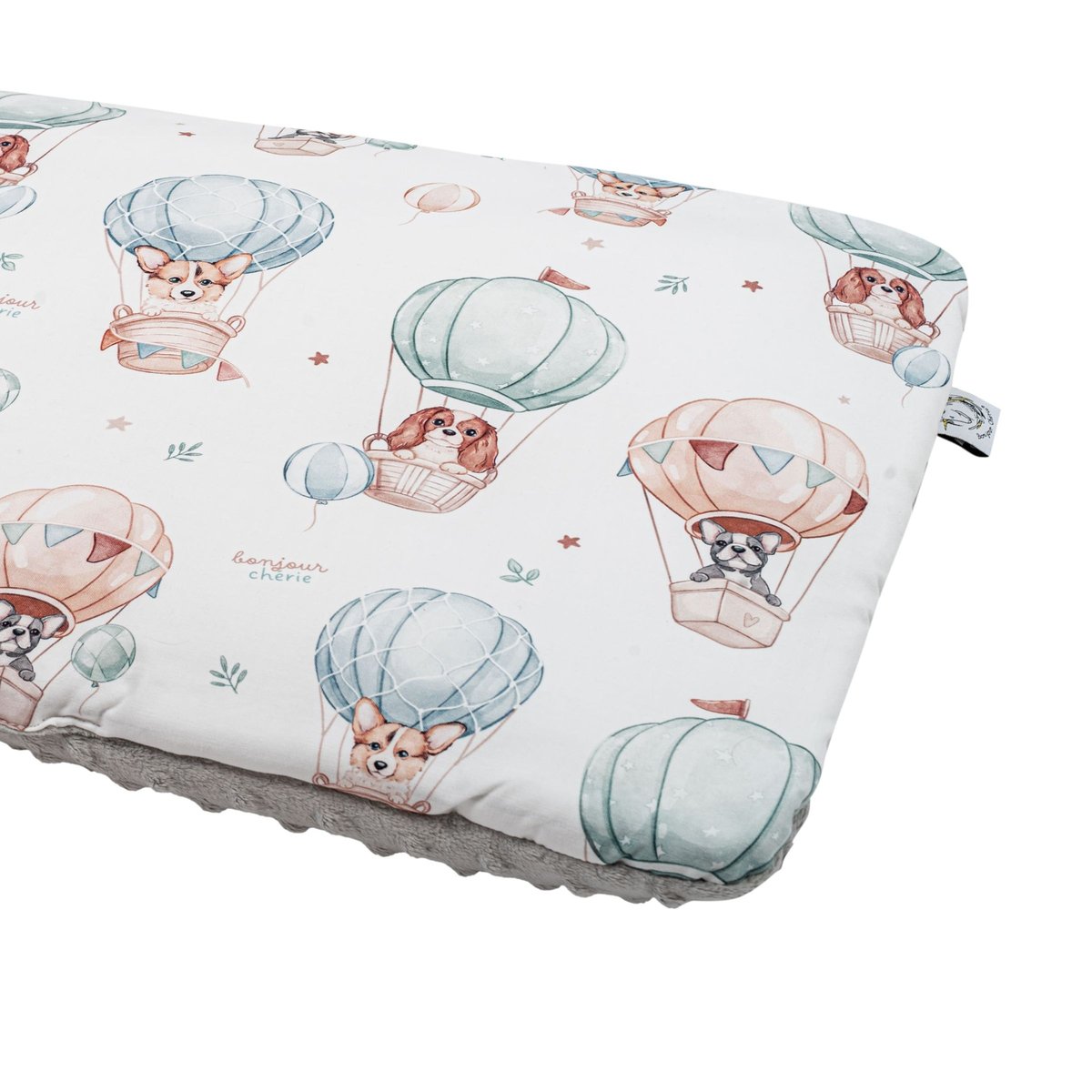 Bawełniana Poduszka z minky Niemowlaka Pieski 25x30 cm