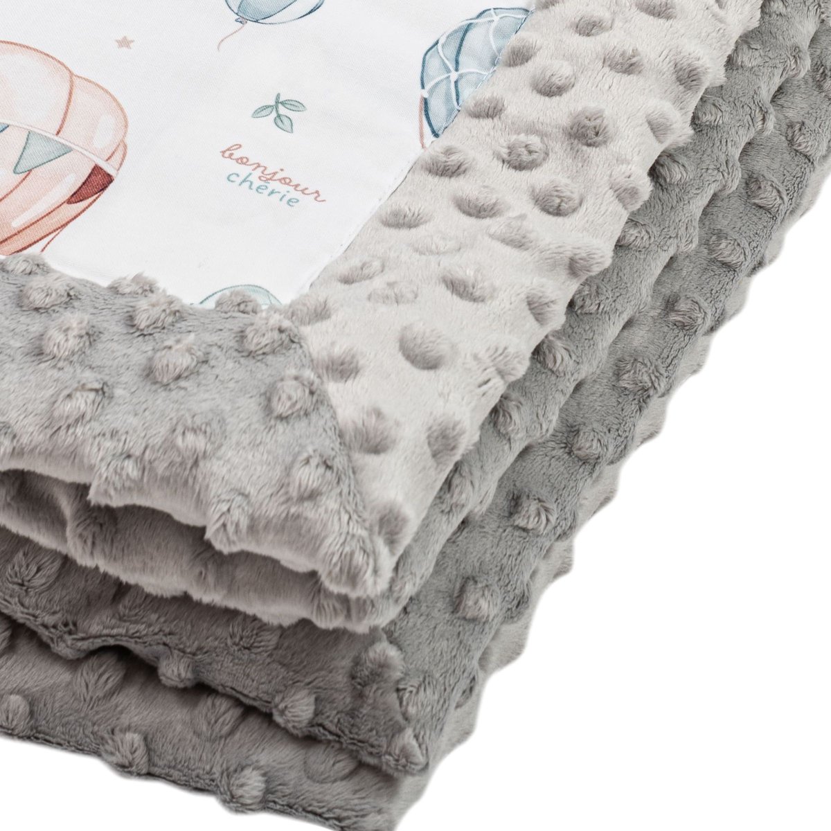 Bawełniany Kocyk z minky 65x75 cm niemowlaka Pieski