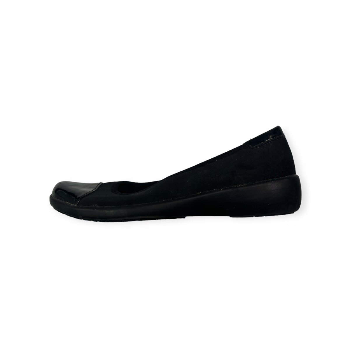 Baleriny damskie czarne wsuwane LAURA SCOTT 38