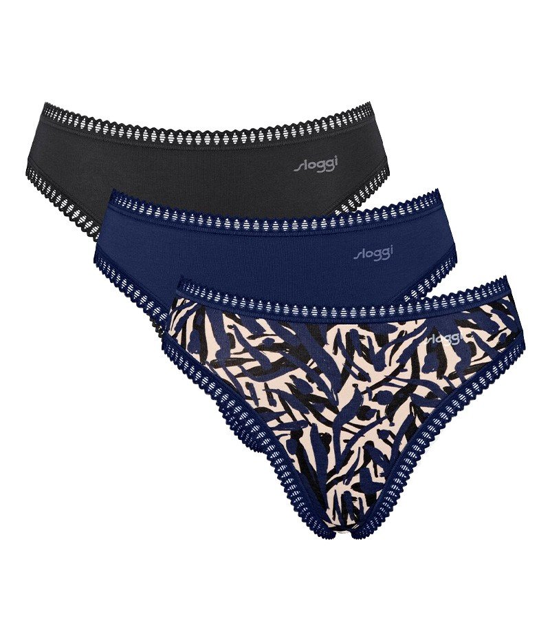 Sloggi trójpak majtki damskie typu high leg GO Crush High leg C3P-XL