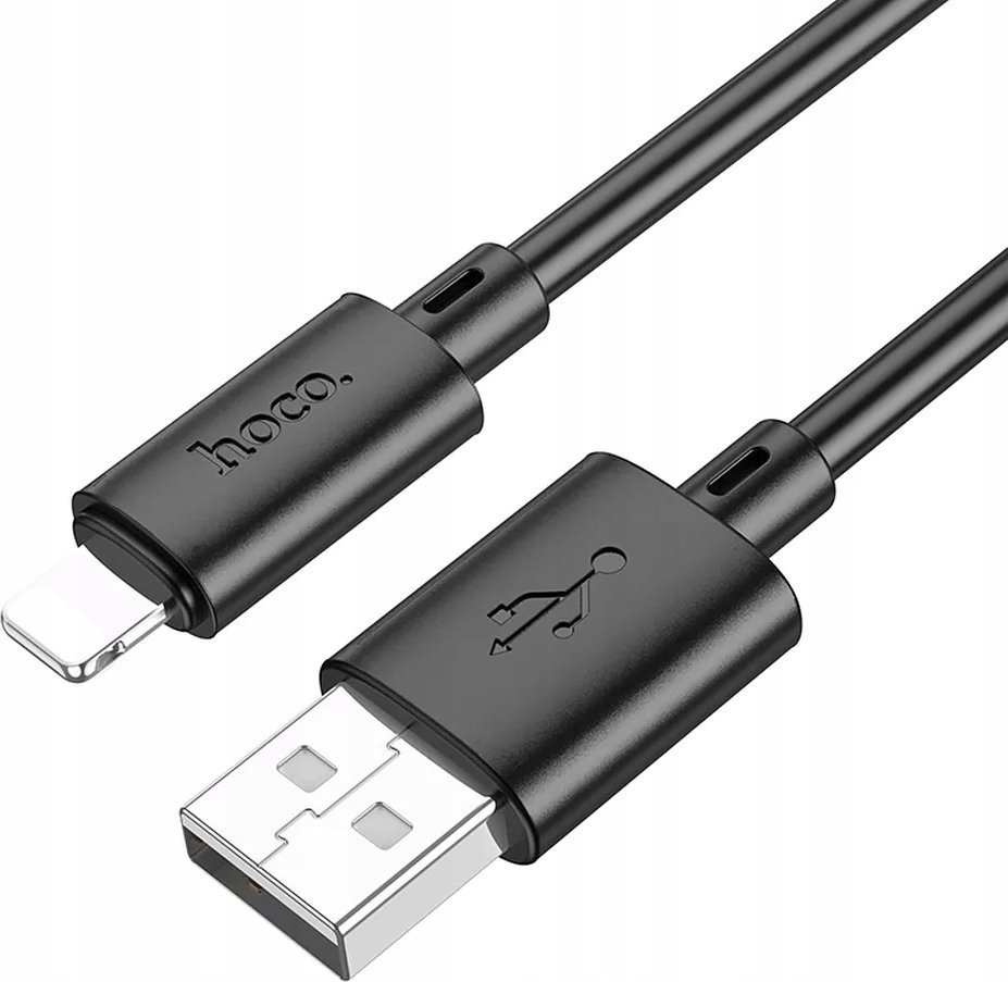 Kabel USB Hoco HOCO kabel USB A do Lightning 2,4A X88 1 m czarny