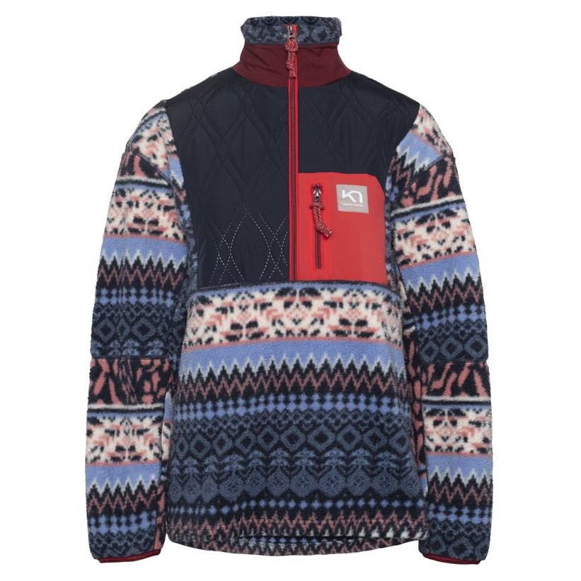 Bluza damska Kari Traa Rothe Half-Zip Rozmiar: S / Kolor: czerwony/niebieski