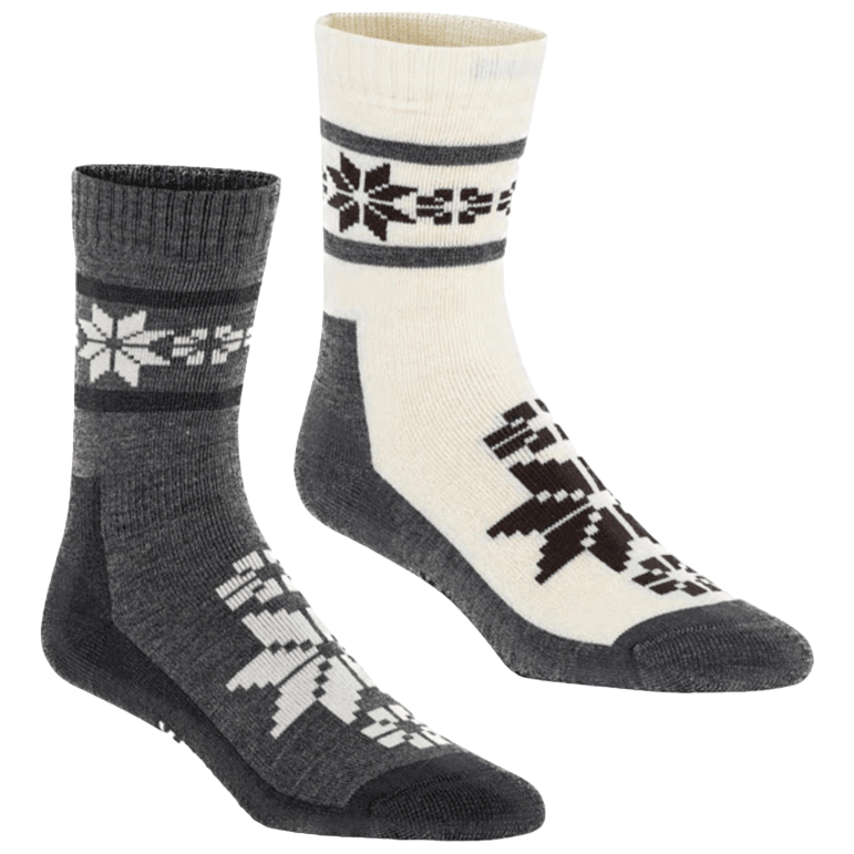 Skarpetki Kari Traa Kt Wool Sock 2PK Rozmiar skarpet: 39-41 / Kolor: czarny/beżowy
