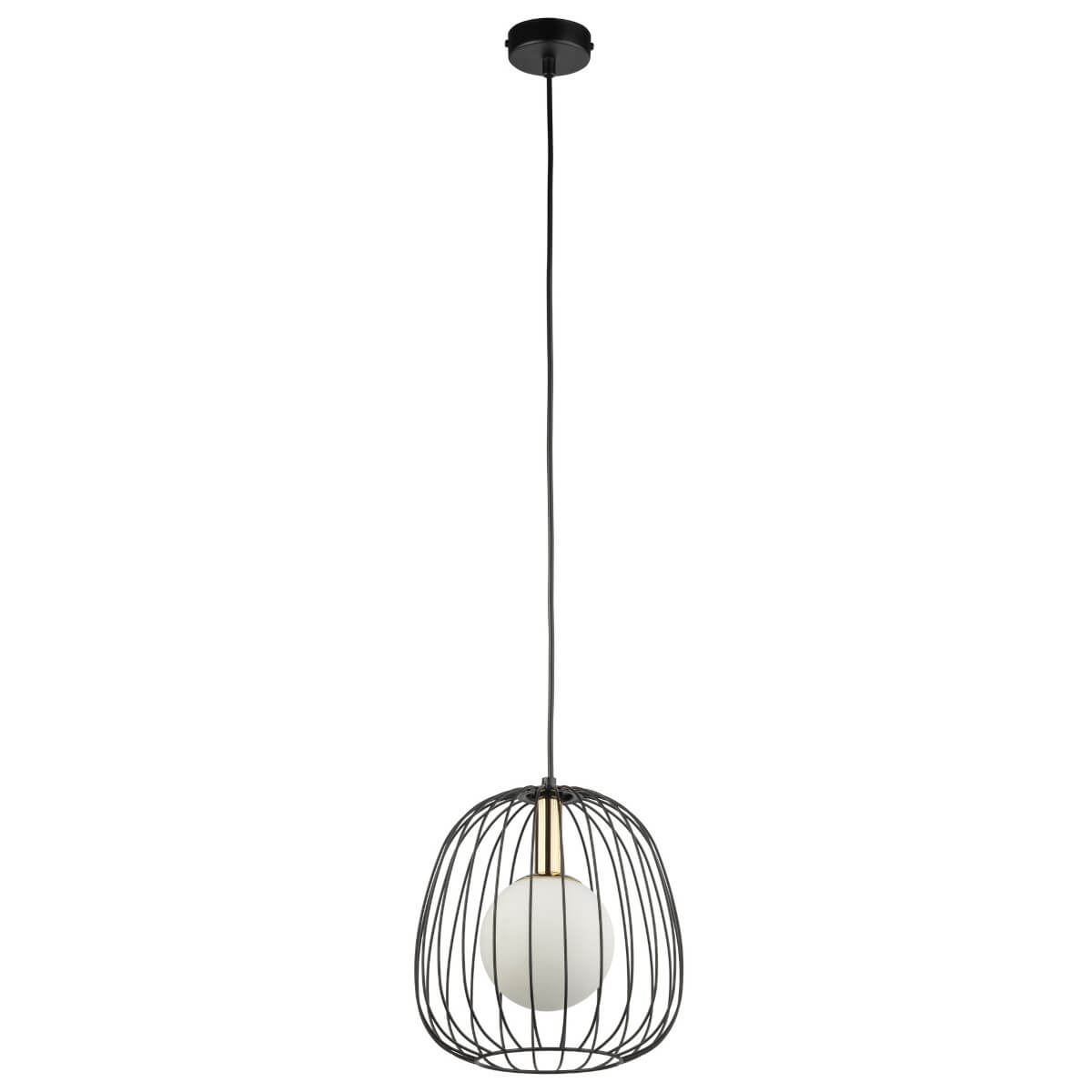 Lampa wisząca Bell 40726 Sigma druciana jadalniana czarna złota