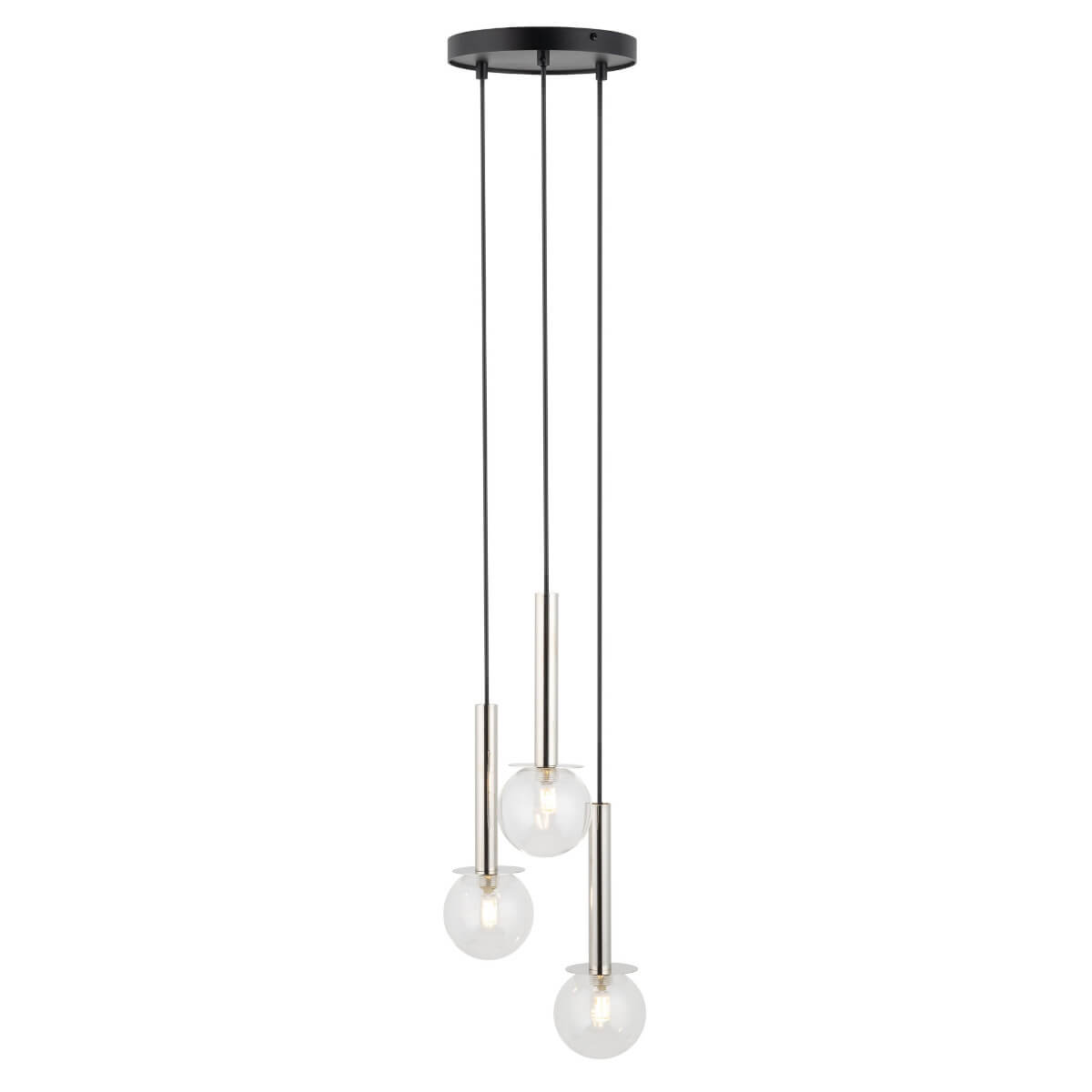 Spadkowa lampa wisząca Daisy 40752 Sigma kaskada srebrna przezroczysta