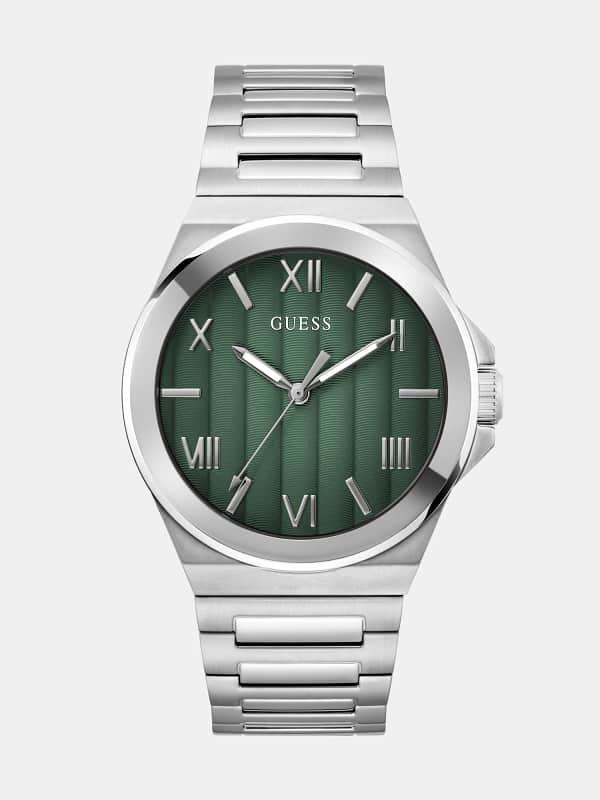 GUESS M Analogowy Zegarek Ze Stali Srebrny, Rozmiar T/U