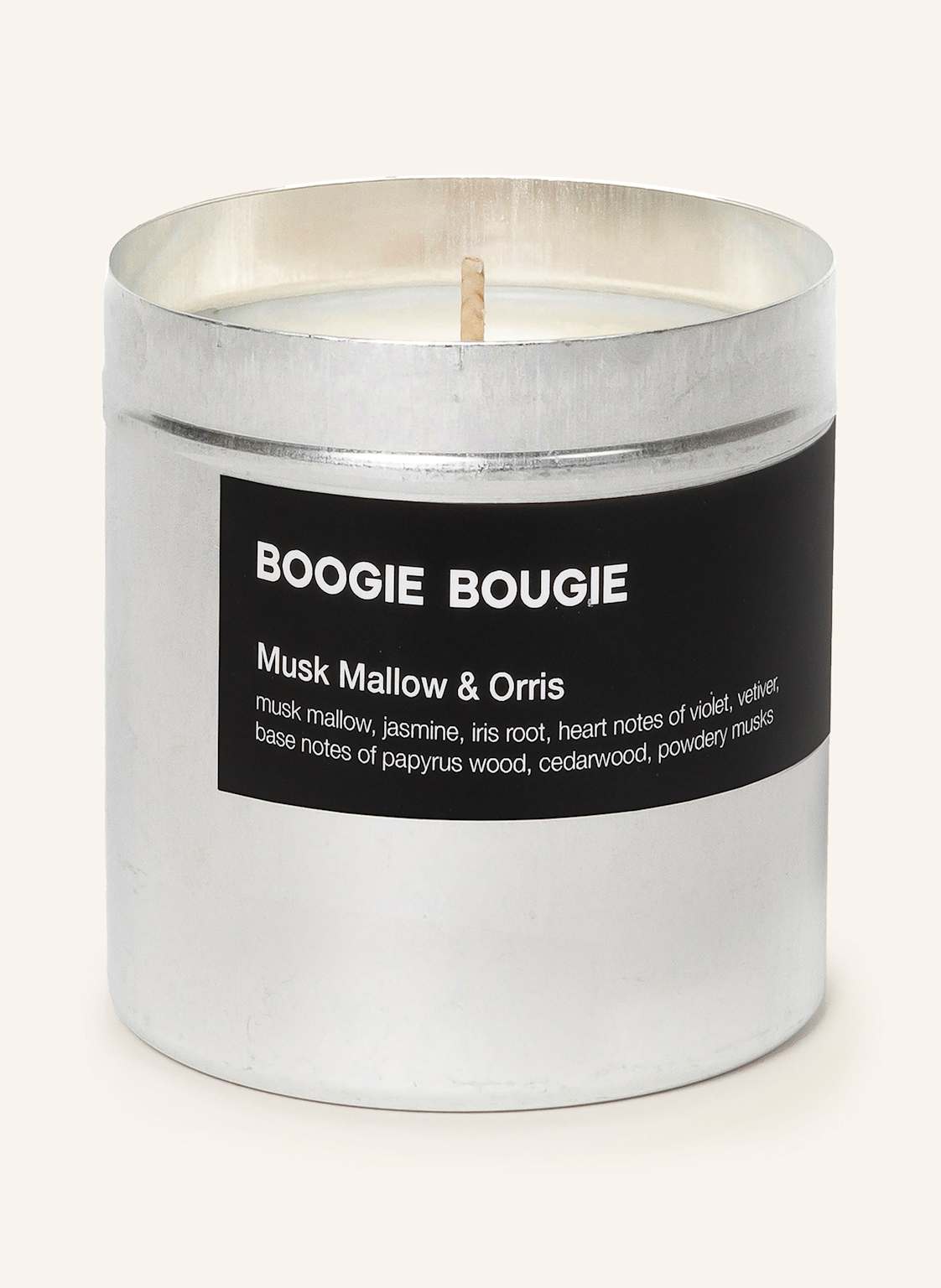 Boogie Bougie Świeca Zapachowa Musk Mallow Orris silber