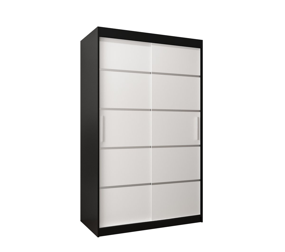 Szafa przesuwna Garderoba VERONA 1 120 gł. 62 czarny/biały