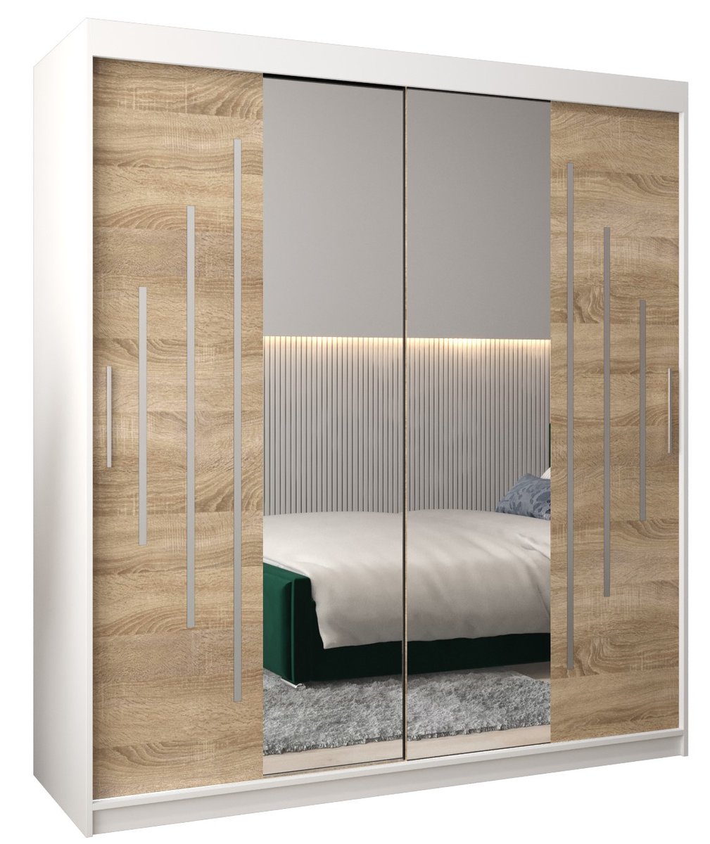 Szafa przesuwna Garderoba VERONA 1 180 gł. 62 biały/sonoma