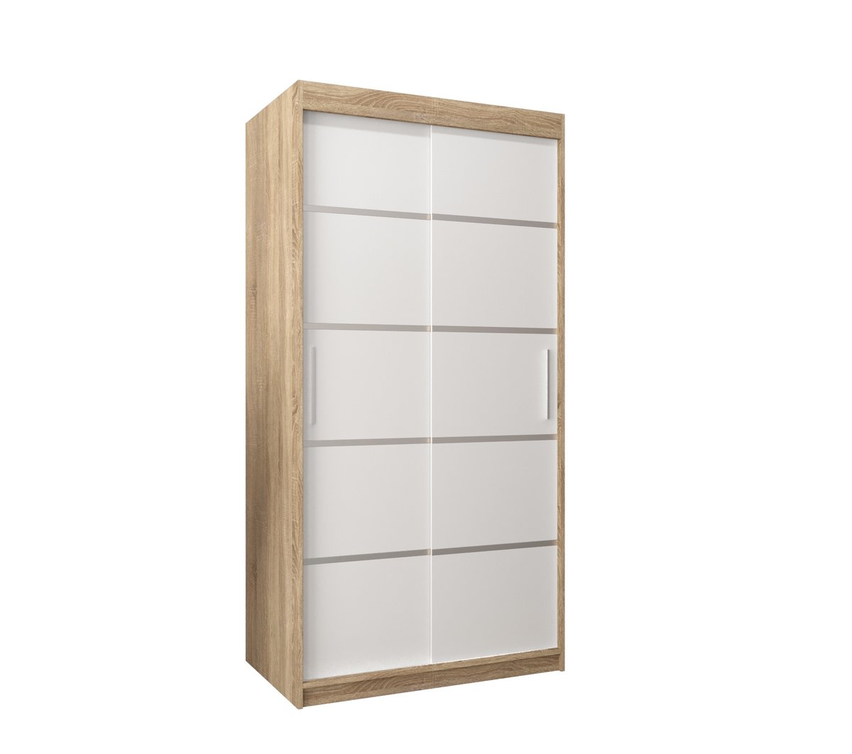 Szafa przesuwna Garderoba VERONA 1 100 gł. 62 sonoma/biały