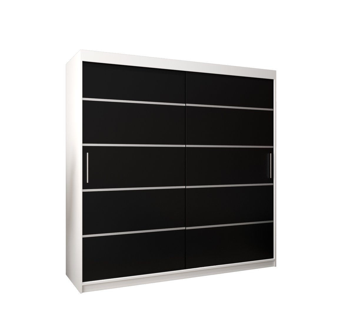 Szafa przesuwna Garderoba VERONA 1 200 gł. 62 biały/czarny