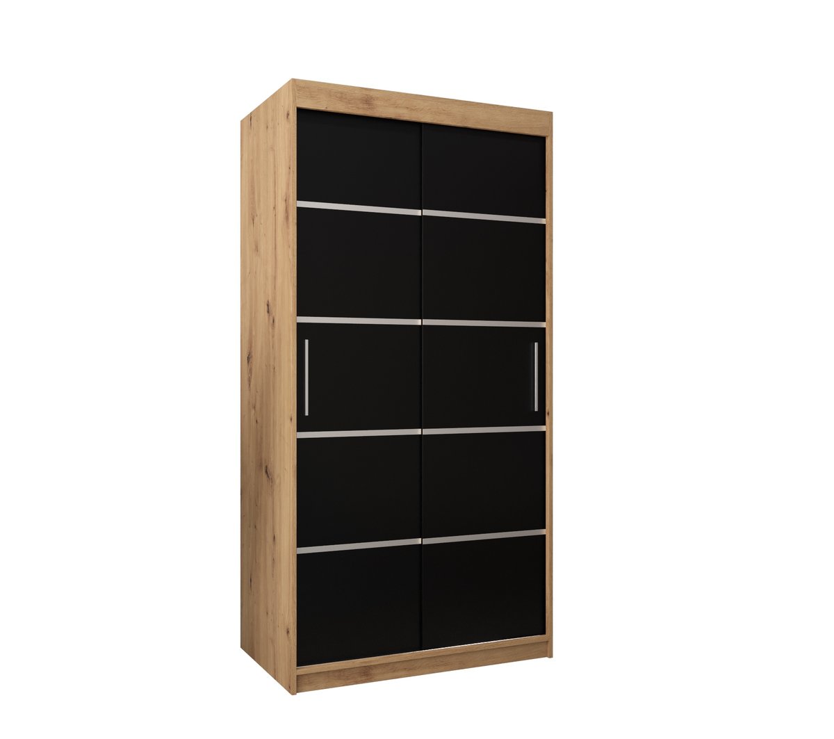 Szafa przesuwna Garderoba VERONA 1 100 gł. 62 artisan/czarny