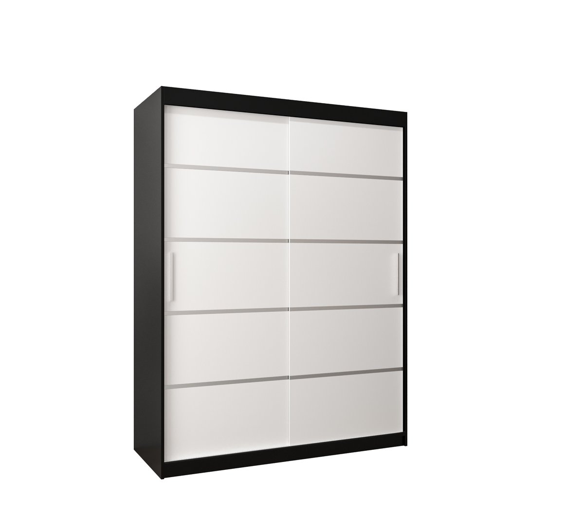 Szafa przesuwna Garderoba VERONA 1 150 gł. 62 czarny/biały