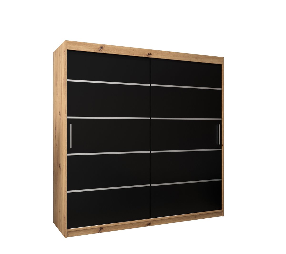 Szafa przesuwna Garderoba VERONA 1 200 gł. 62 artisan/czarny