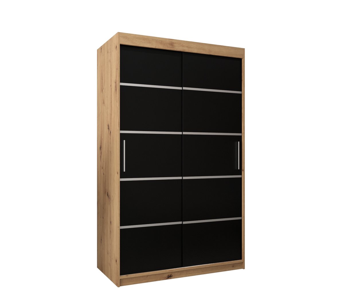 Szafa przesuwna Garderoba VERONA 1 120 gł. 62 artisan/czarny