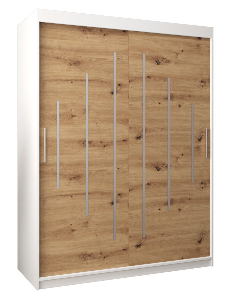 Szafa przesuwna Garderoba VERONA 4 150 gł. 62 biały/artisan