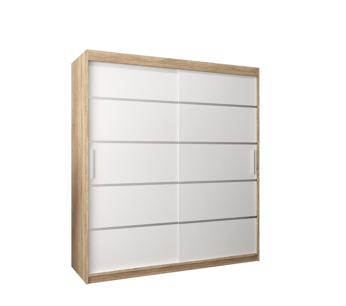 Szafa przesuwna Garderoba VERONA 1 180 gł. 62 sonoma/biały