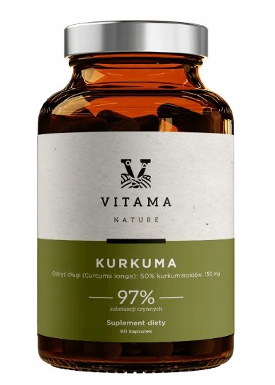 VITAMA NATURE KURKUMA 90 KAPSUŁEK EKSTRAKT Z KŁĄCZA OSTRYŻU DŁUGIEGO