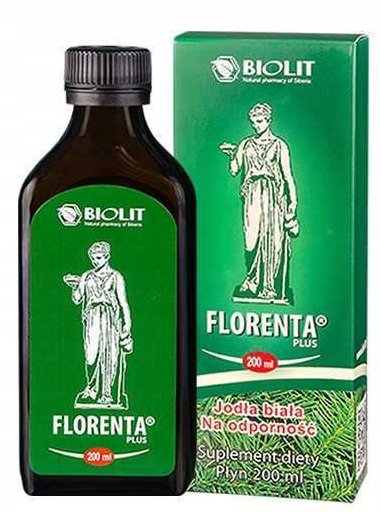 FLORENTA PLUS Biolit Płyn 200ml Ekstrakt Z Jodły Białej Suplement Diety