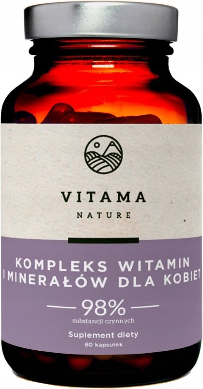 WITAMINY i MINERAŁY dla Kobiet Witamina C Magnez Biotyna Cynk Suplement