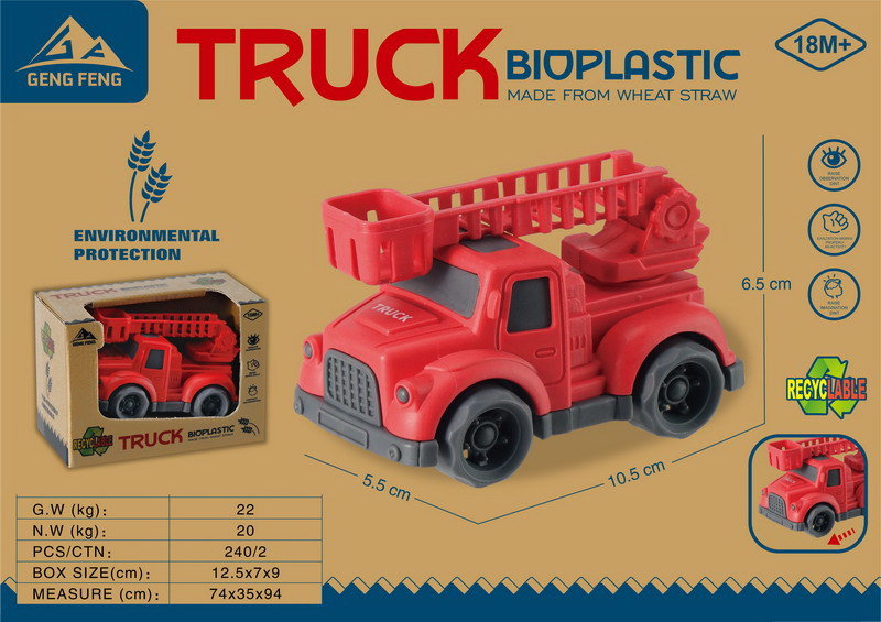 CZERWONA STRAŻ POŻARNA EKO POJAZD