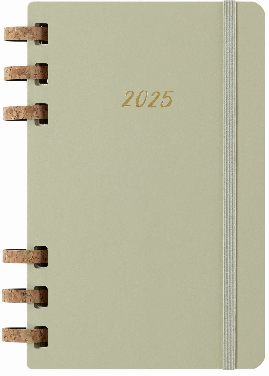 Kalendarz Moleskine tygodniowy/miesięczny na spirali 12M L, zielony 2024
