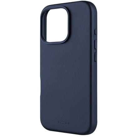 Naprawiono MagLeather | Tylna okładka | Jabłko | iPhone'a 16 Pro | Skóra | Niebieski