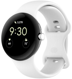 Bizon Silikonowy pasek Strap Watch Silicone do Google Pixel Watch 3 (45mm), biały