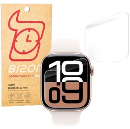 Bizon Folia hydrożelowa na ekran Glass Watch Hydrogel do Apple Watch 10 42mm, 2 sztuki