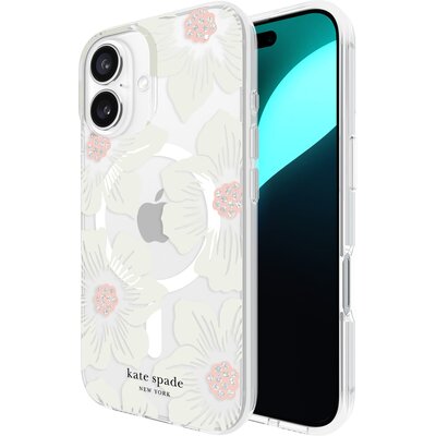 Etui KATE SPADE NEW YORK Protective MagSafe do Apple iPhone 16 Kremowy | Bezpłatny transport