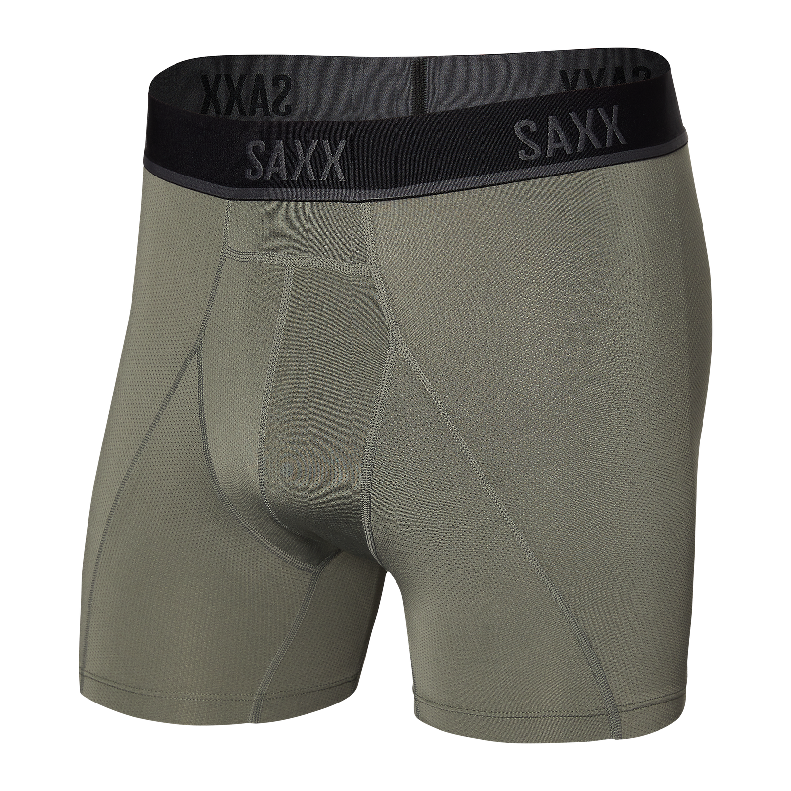 Bokserki do biegania męskie sportowe SAXX KINETIC HD Boxer Brief - szare