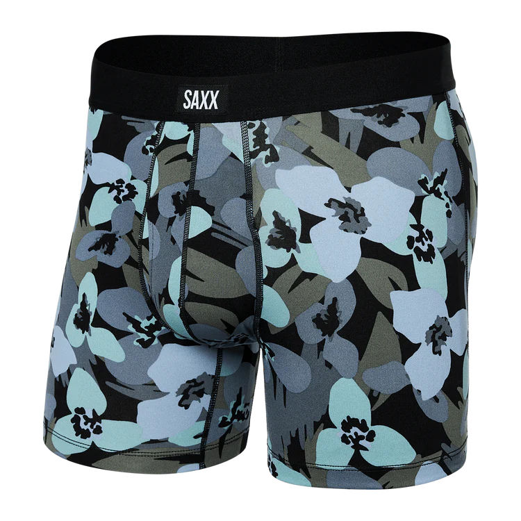 Bokserki męskie szybkoschnące SAXX DAYTRIPPER Kwiaty Camo - niebieskie