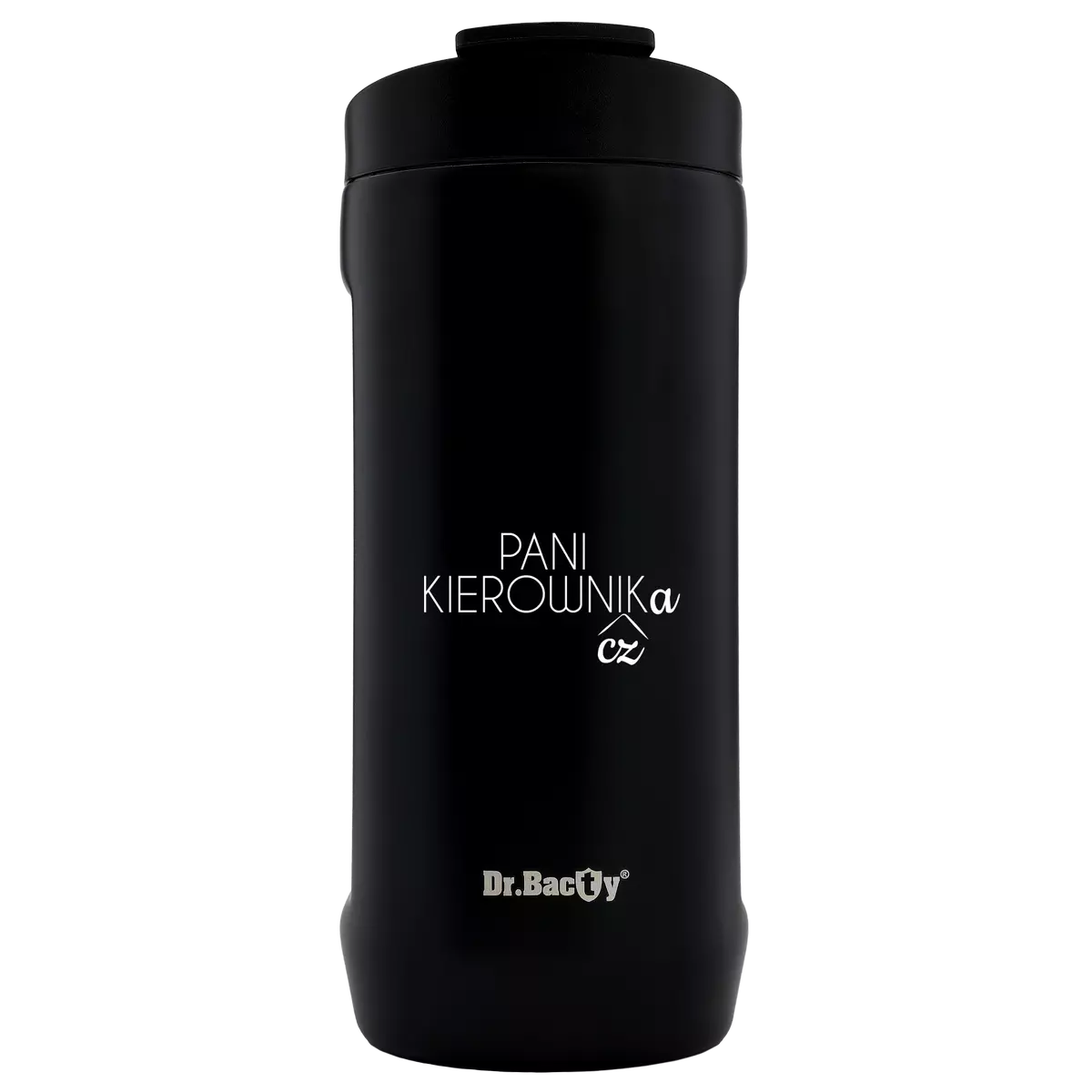 Kubek do samochodu Dr.Bacty Notus 360 ml -  Dla kierowniczki - czarny