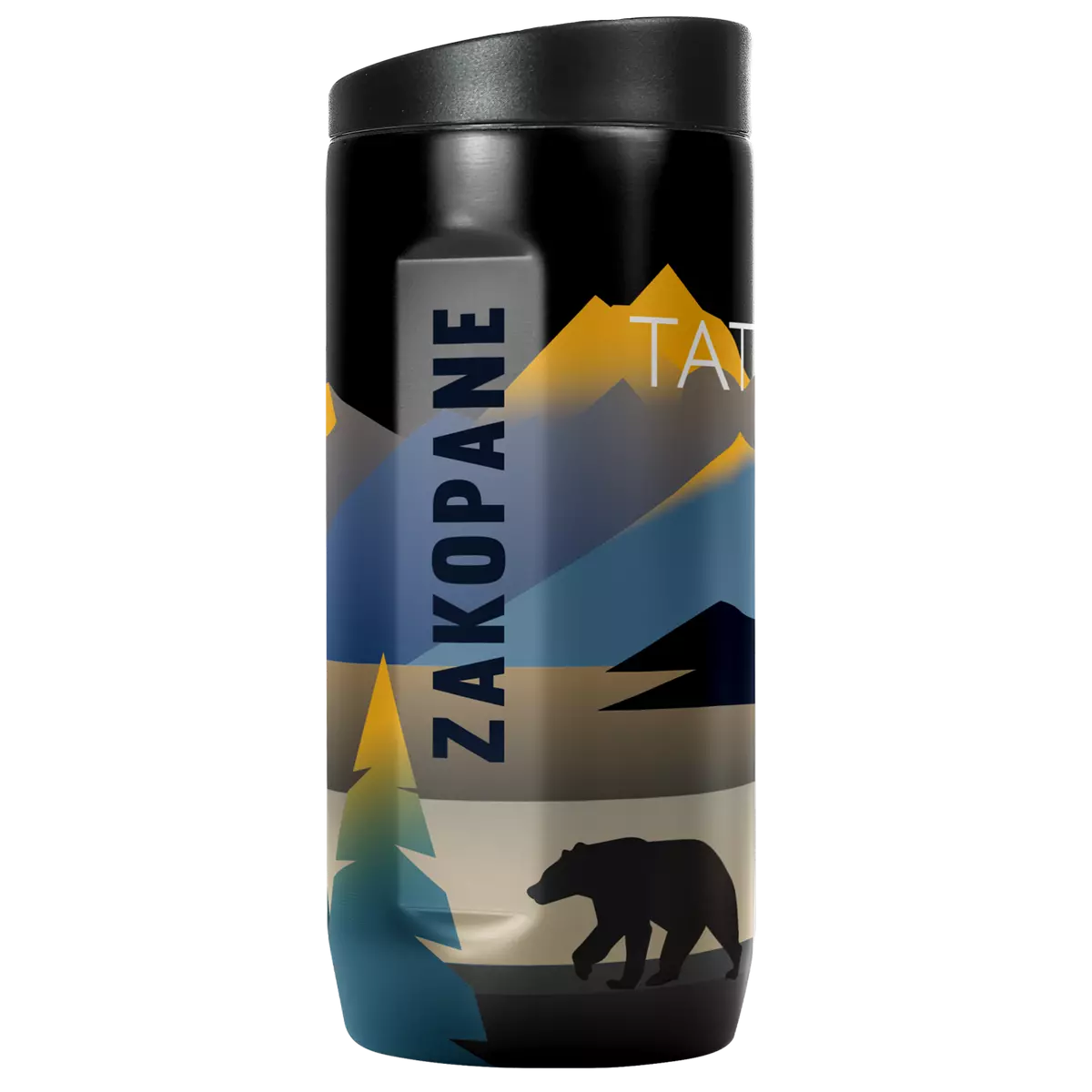 Kubek na napoje Dr.Bacty Notus 360 ml - Zakopane - czarny