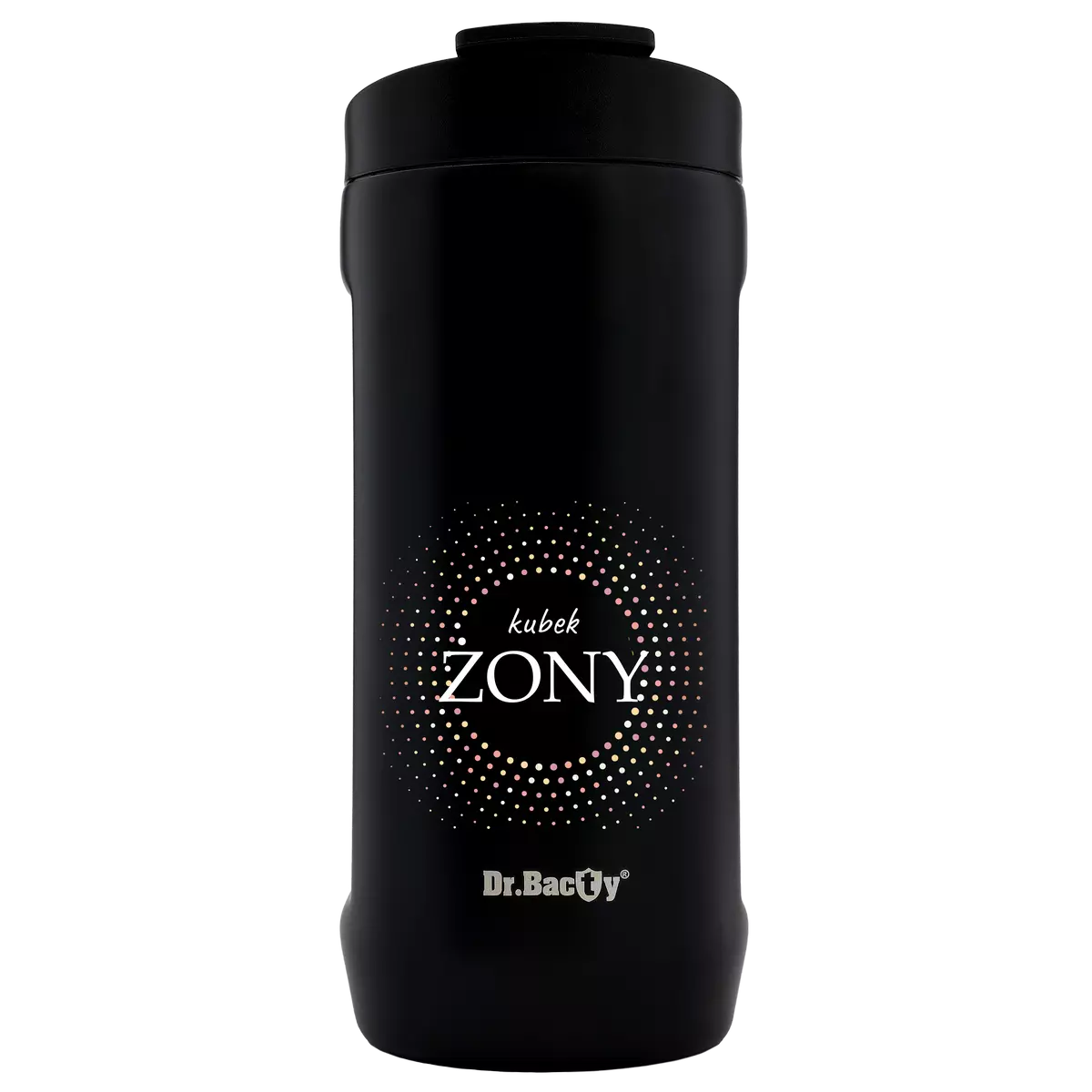 Kubek do samochodu Dr.Bacty Notus 360 ml - Dla żony - czarny