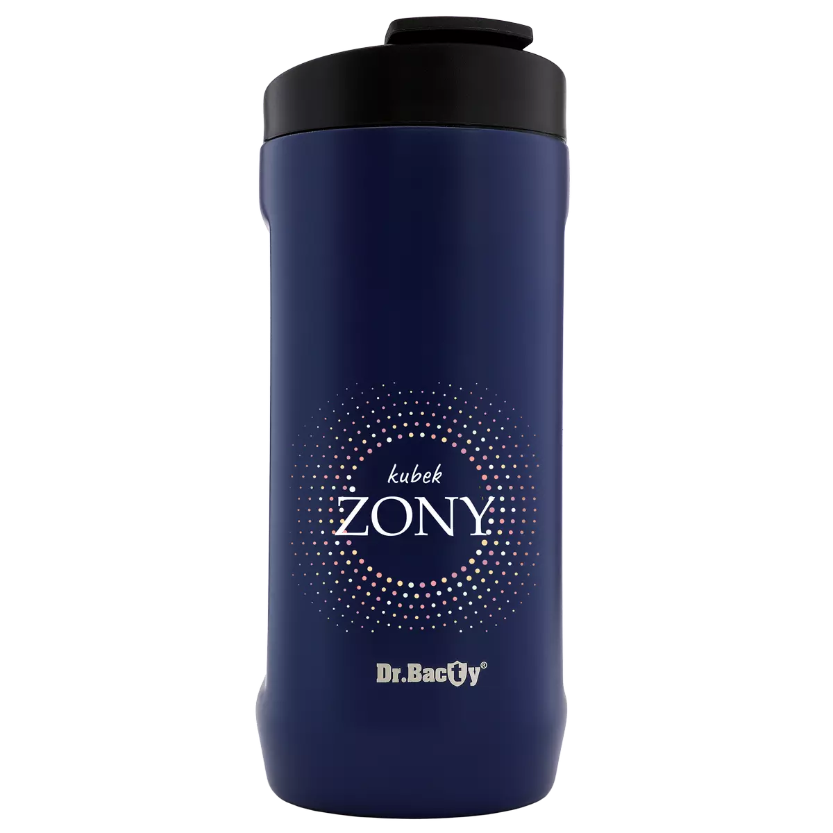 Cooler na puszkę Dr.Bacty Notus 360 ml - Żona - granatowy
