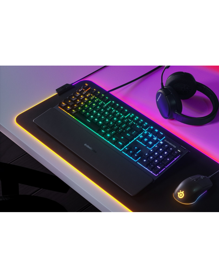SteelSeries Apex 3 układ NORD przewodowa czarna 64803
