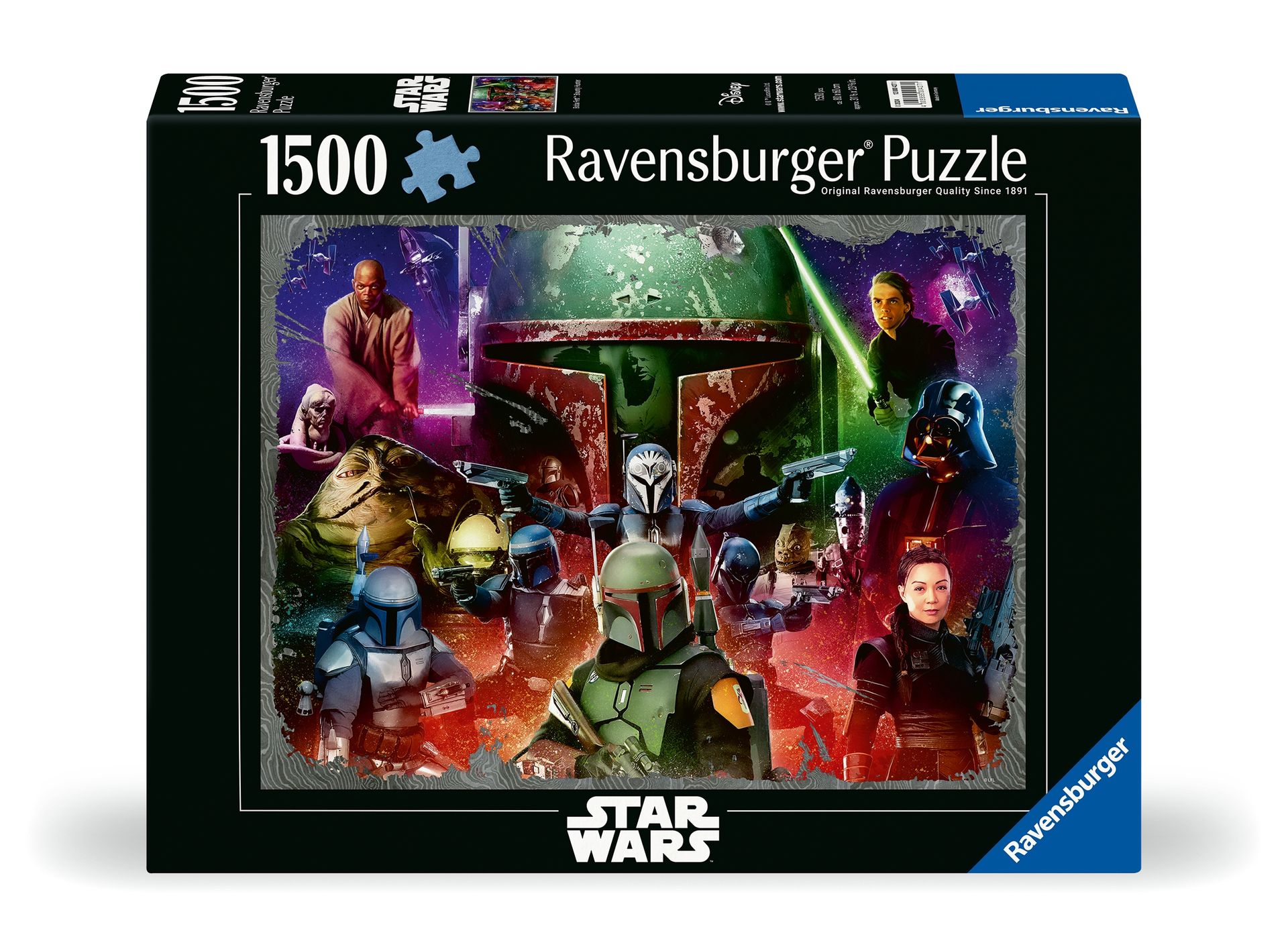 Ravensburger, Puzzle 1500: Boba Fett - Łowca nagród (12000427). Wiek: 14+