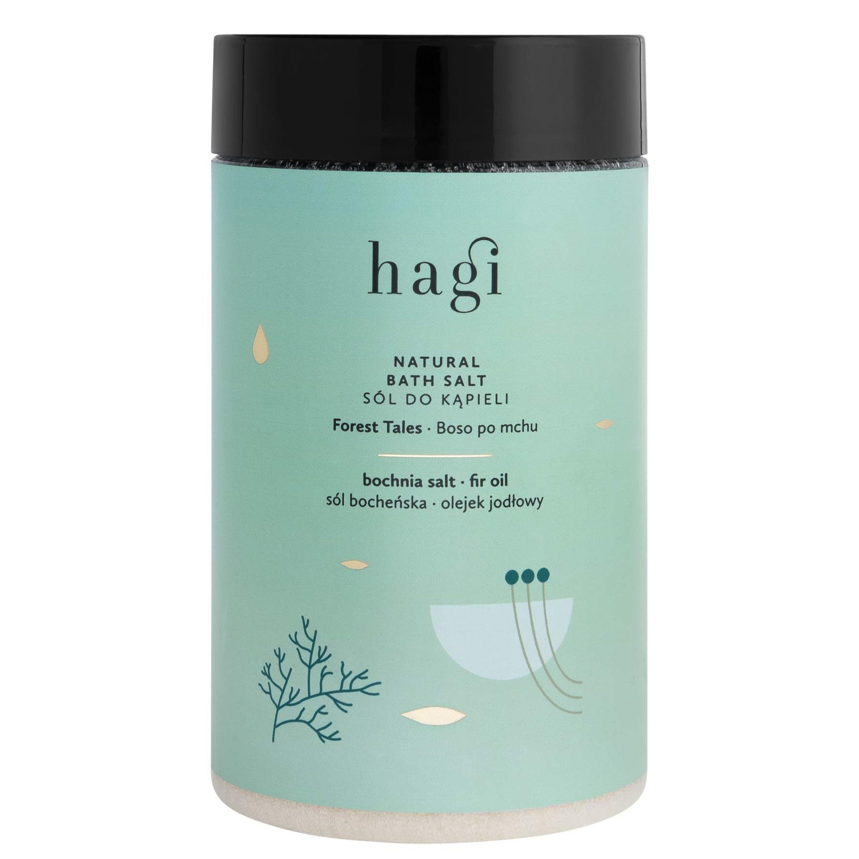Hagi Naturalna sól do kąpieli Boso po Mchu