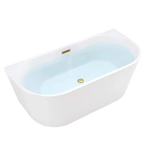 Wanna wolnostojąca przyścienna złote szczotkowane wykończenie 170 cm Lena Hydrosan