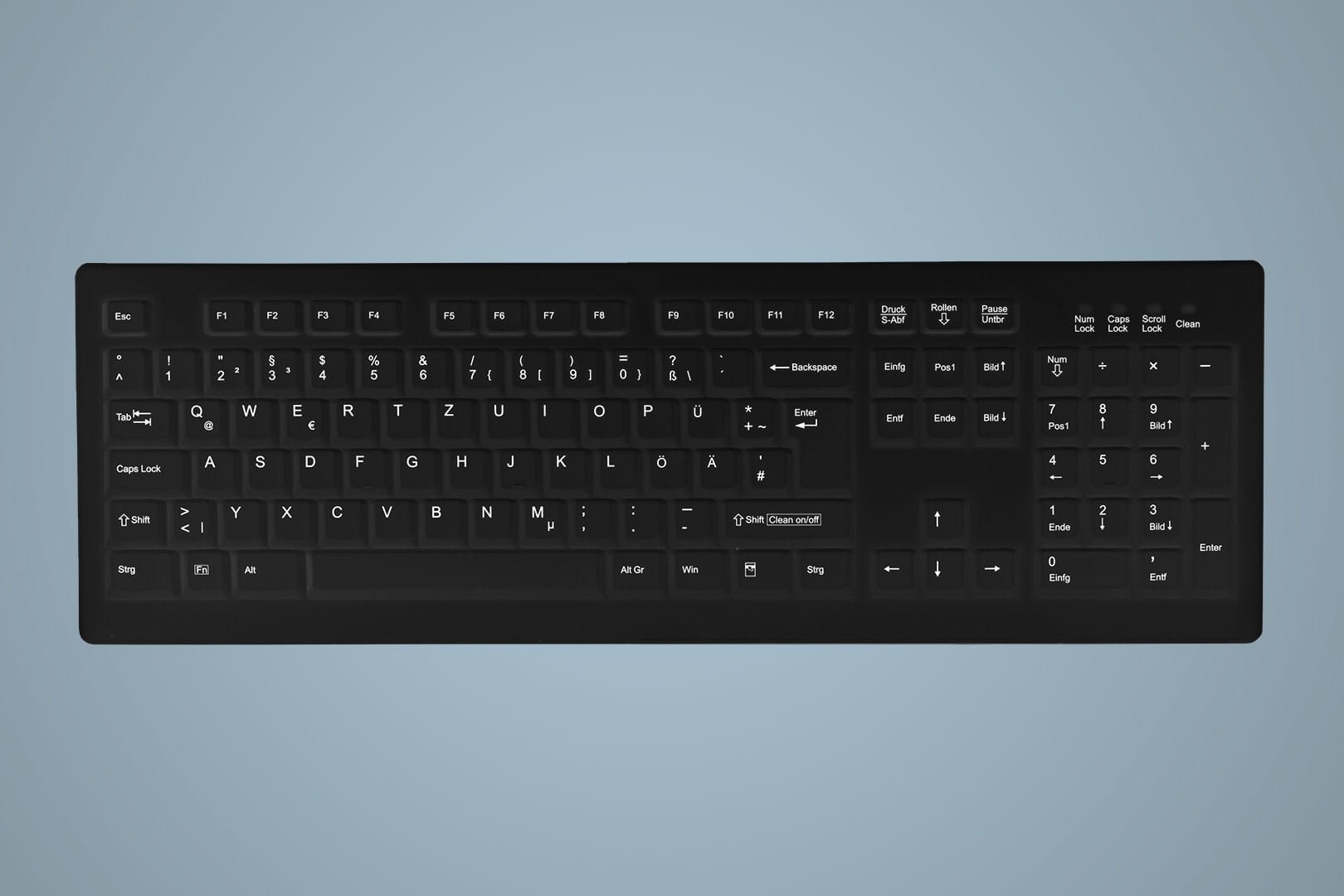 Active Key AK-C8100 klawiatura Medyczna USB QWERTZ Niemiecki Czarny  5298963
