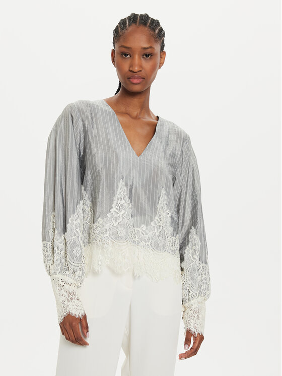Karen by Simonsen Bluzka Pam 10105035 Szary Loose Fit