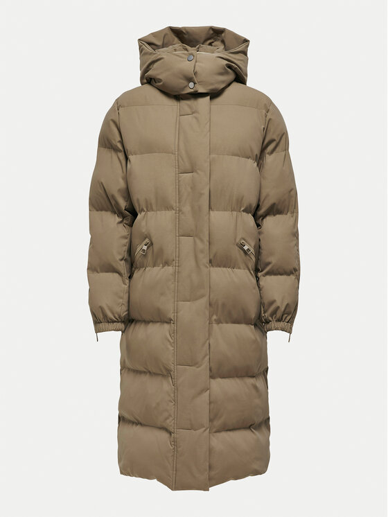 JDY Kurtka puchowa Flotte 15330181 Brązowy Regular Fit